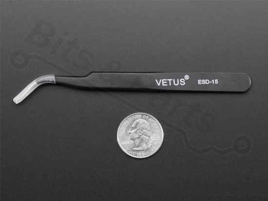 Tweezer pointed 120mm anti-static ESD safe - Adafruit 422